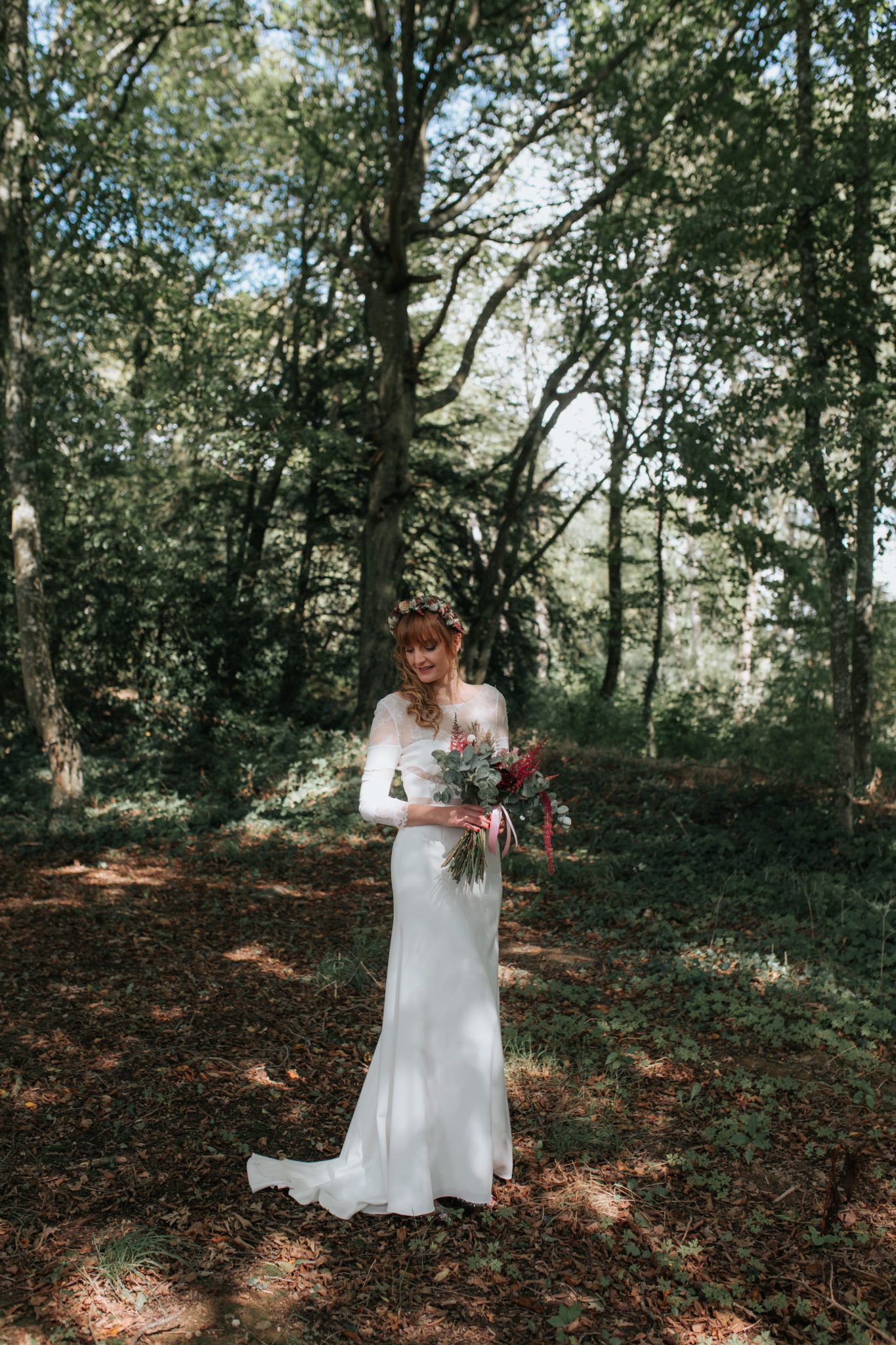 Mariée robe Rime Arodaky parc Manoir de la Fresnaye