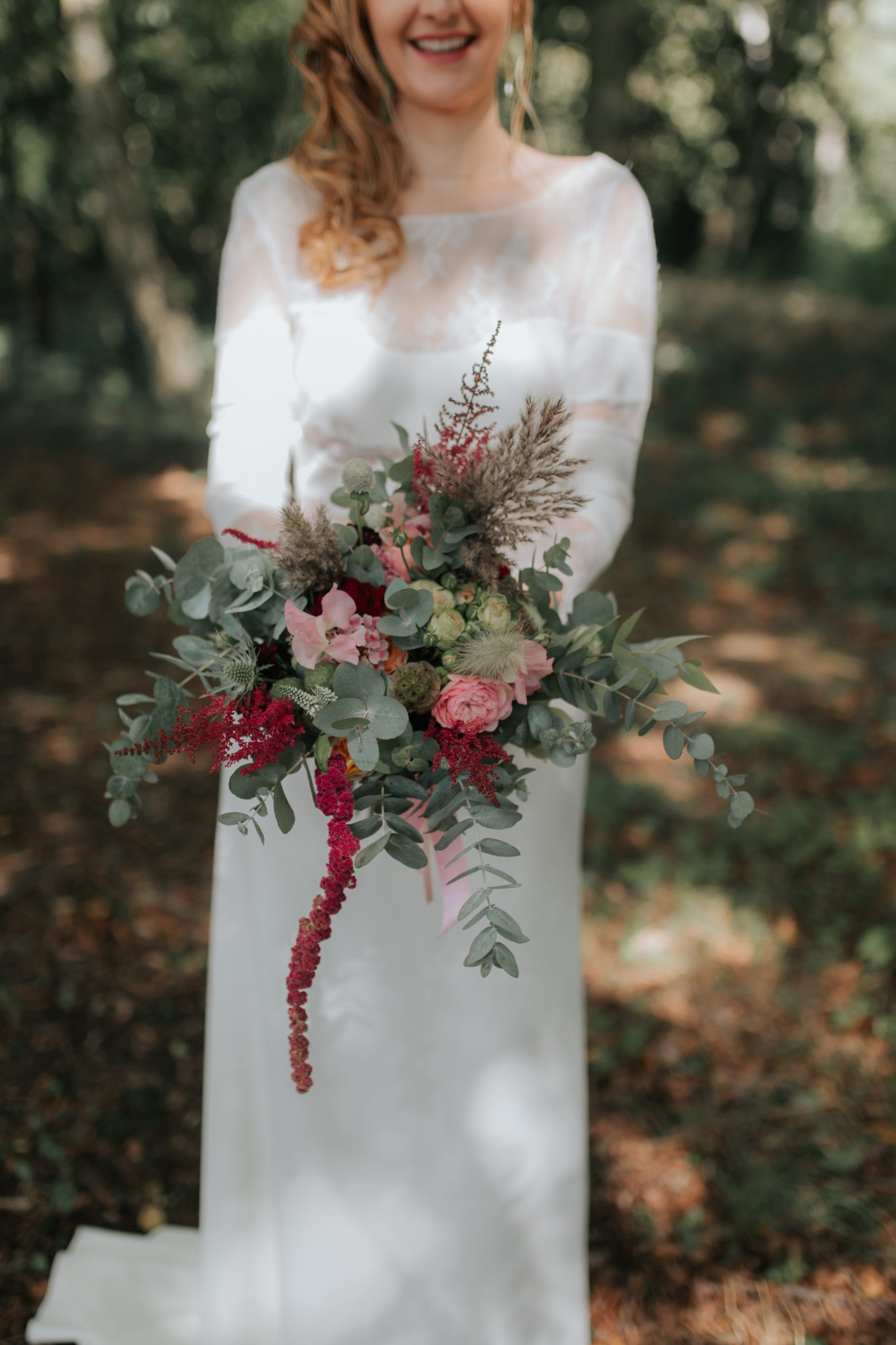 Mariée robe Rime Arodaky parc Manoir de la Fresnaye