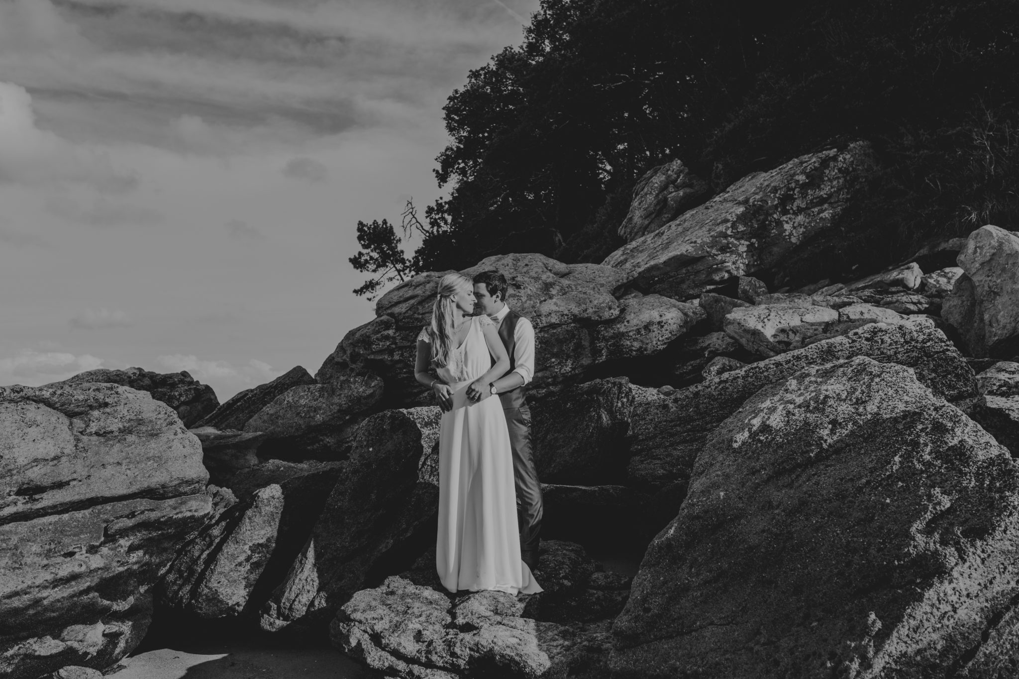 Portrait couple Noirmoutier plage des Dames