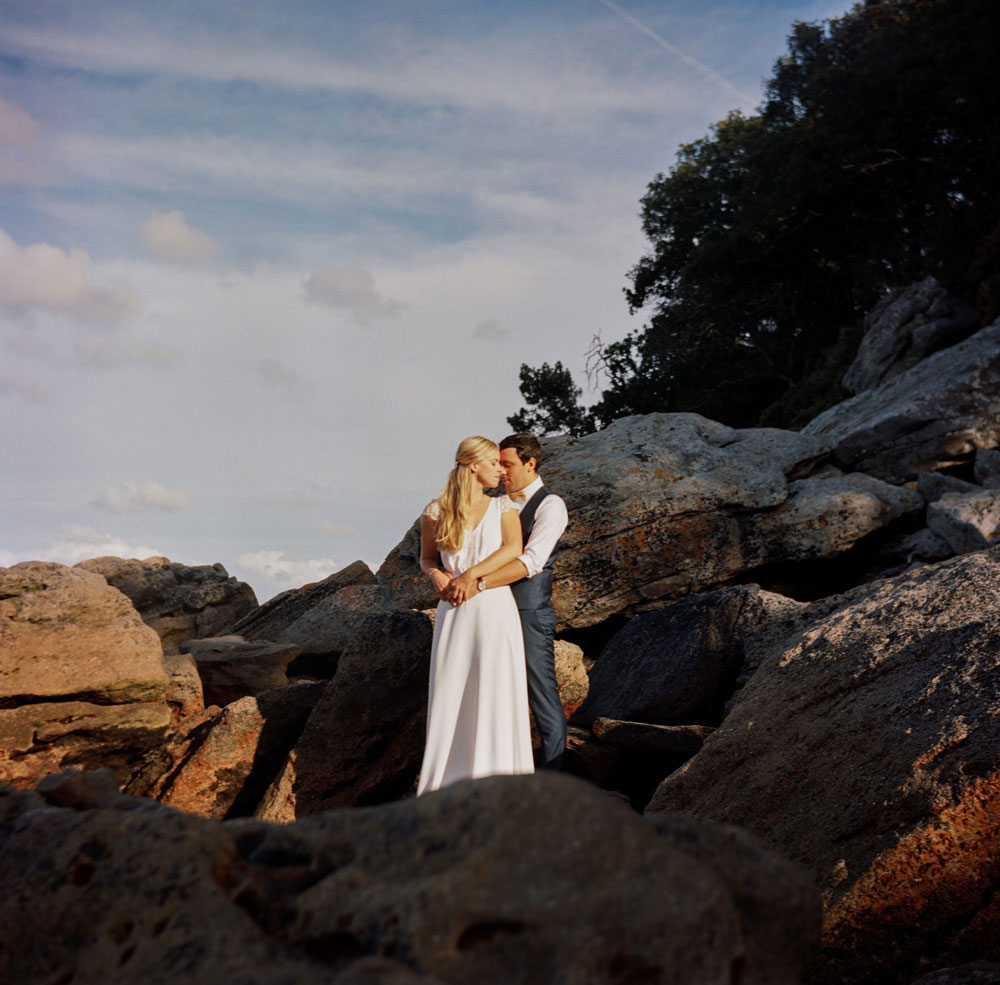 Portrait mariés Noirmoutier plage des Dames
