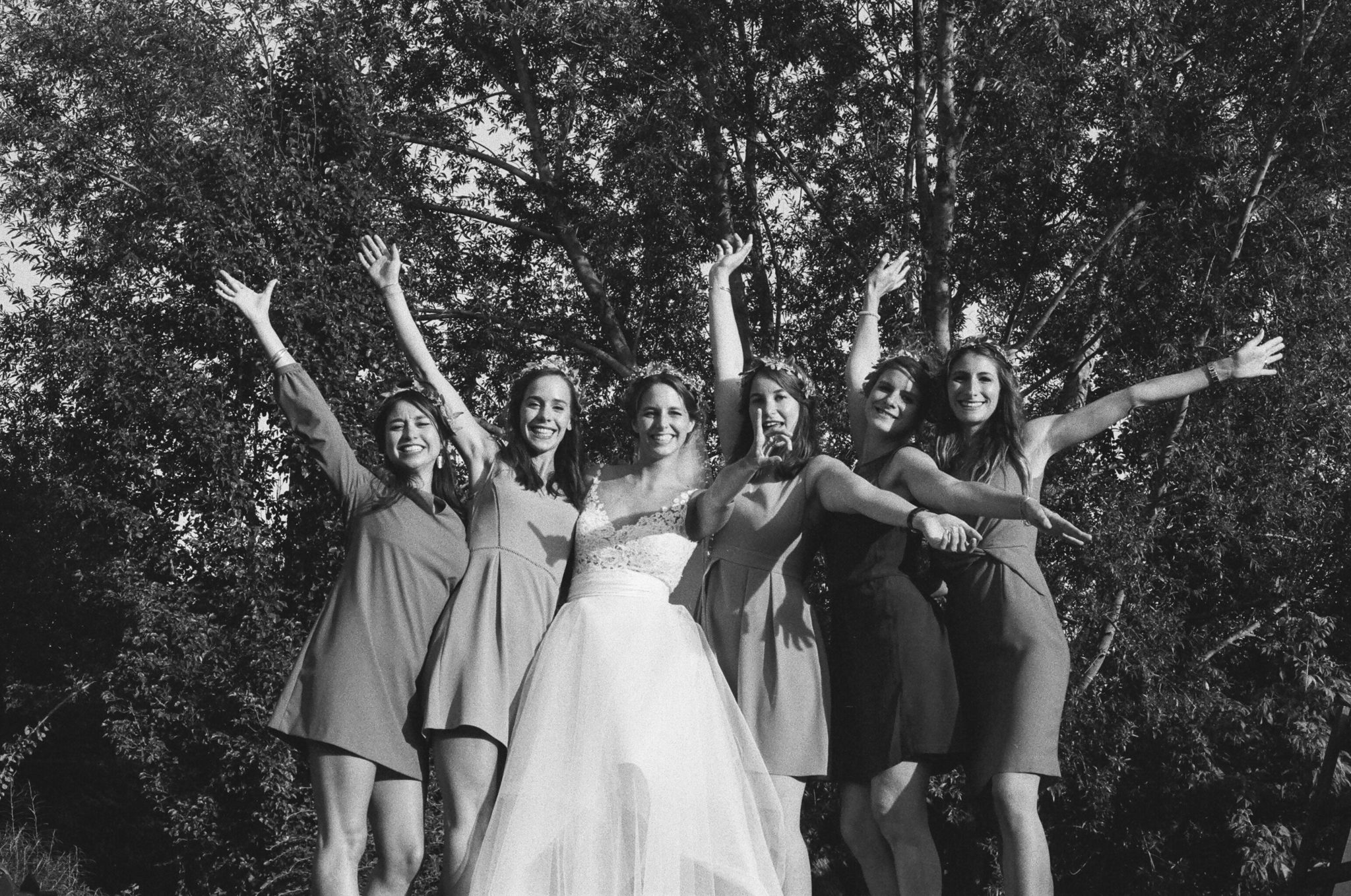 Mariée bridesmaids cocktail Pressoir Tourgéville