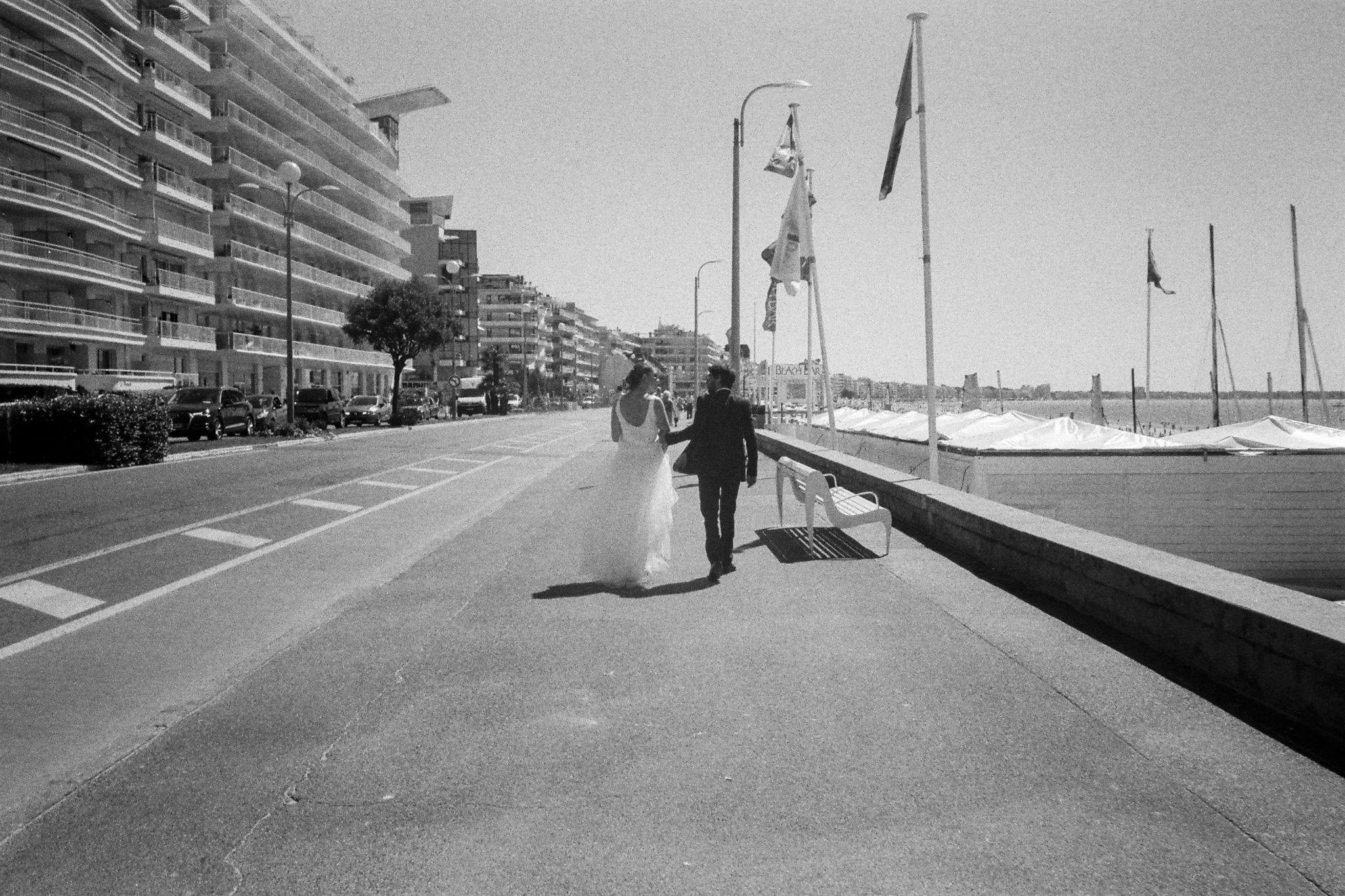 Mariés promenade digue plage La Baule Chateau-Saint-Marc St Nazaire Atlantique