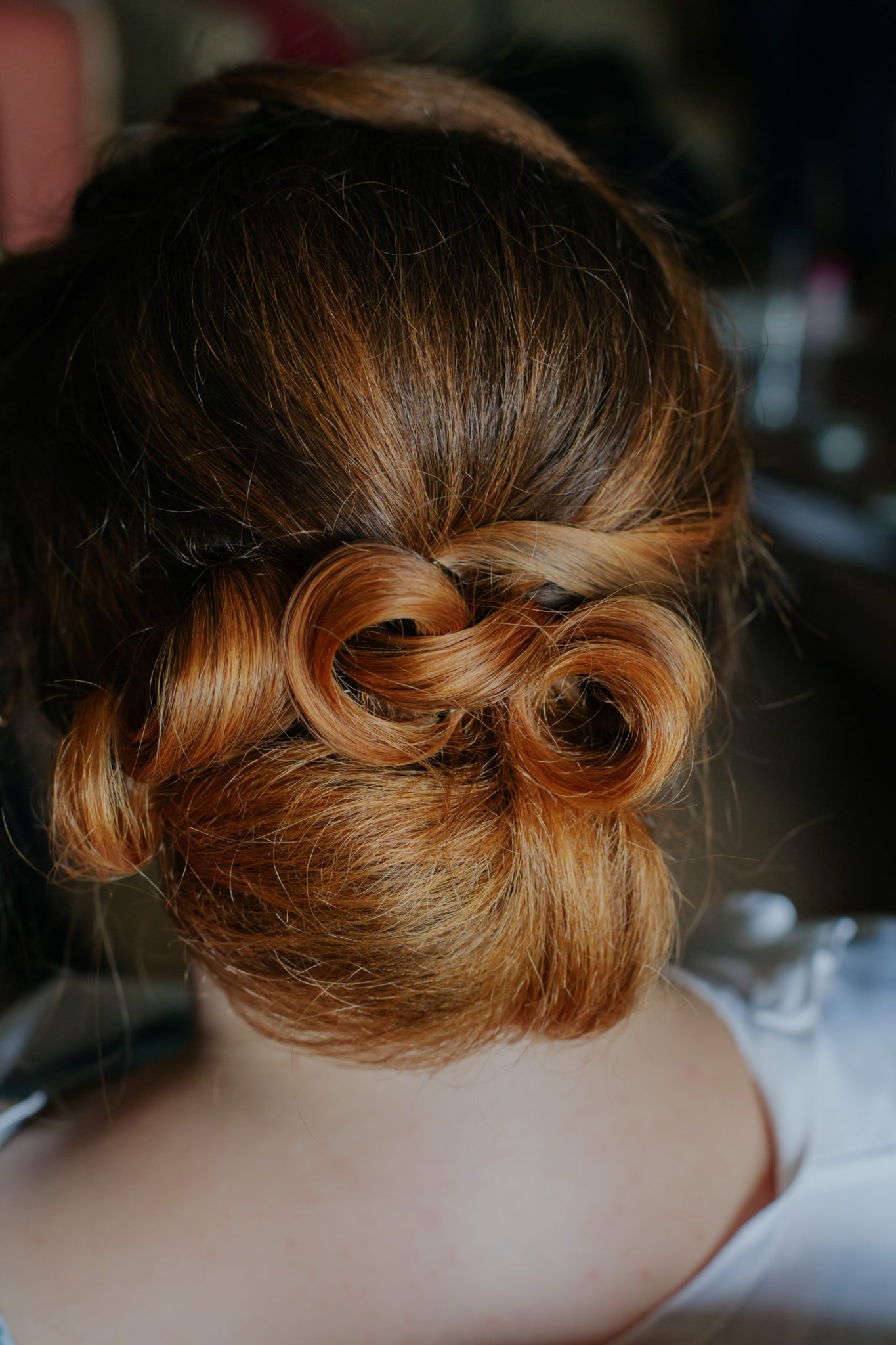 Coiffure mariée Claire Blet Mariage 50s Domaine Mauvoisin Lommoye