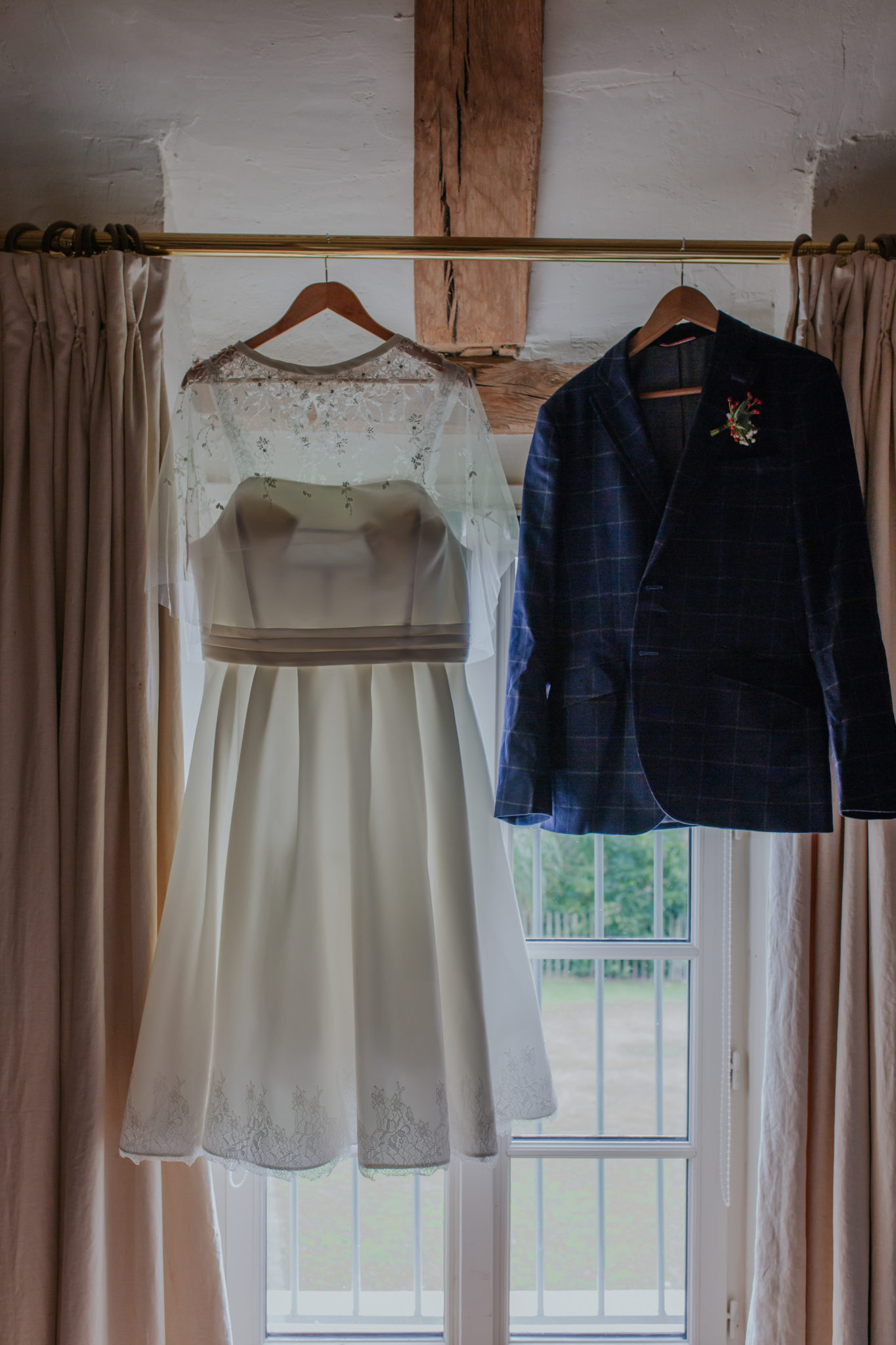 Robes mariée et veste marié Mariage 50s Domaine Mauvoisin Lommoye