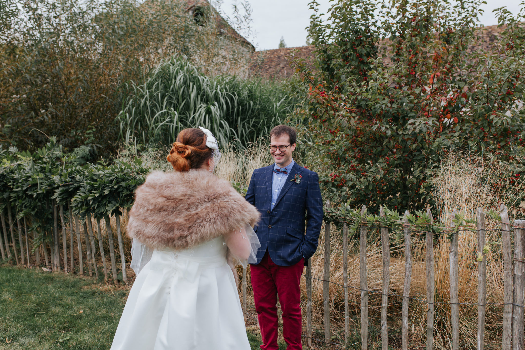 First look découverte mariés Mariage 50s Domaine Mauvoisin Lommoye