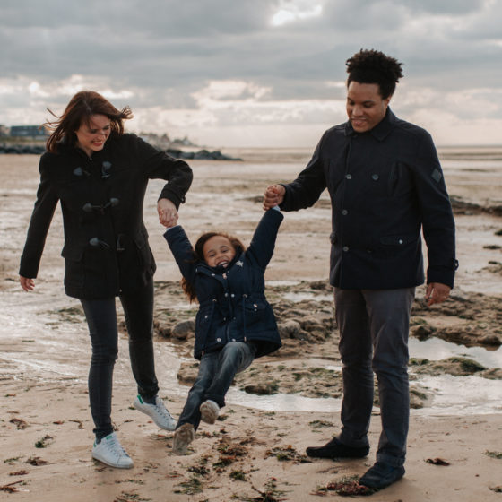 séance famille plage saint aubin sur mer