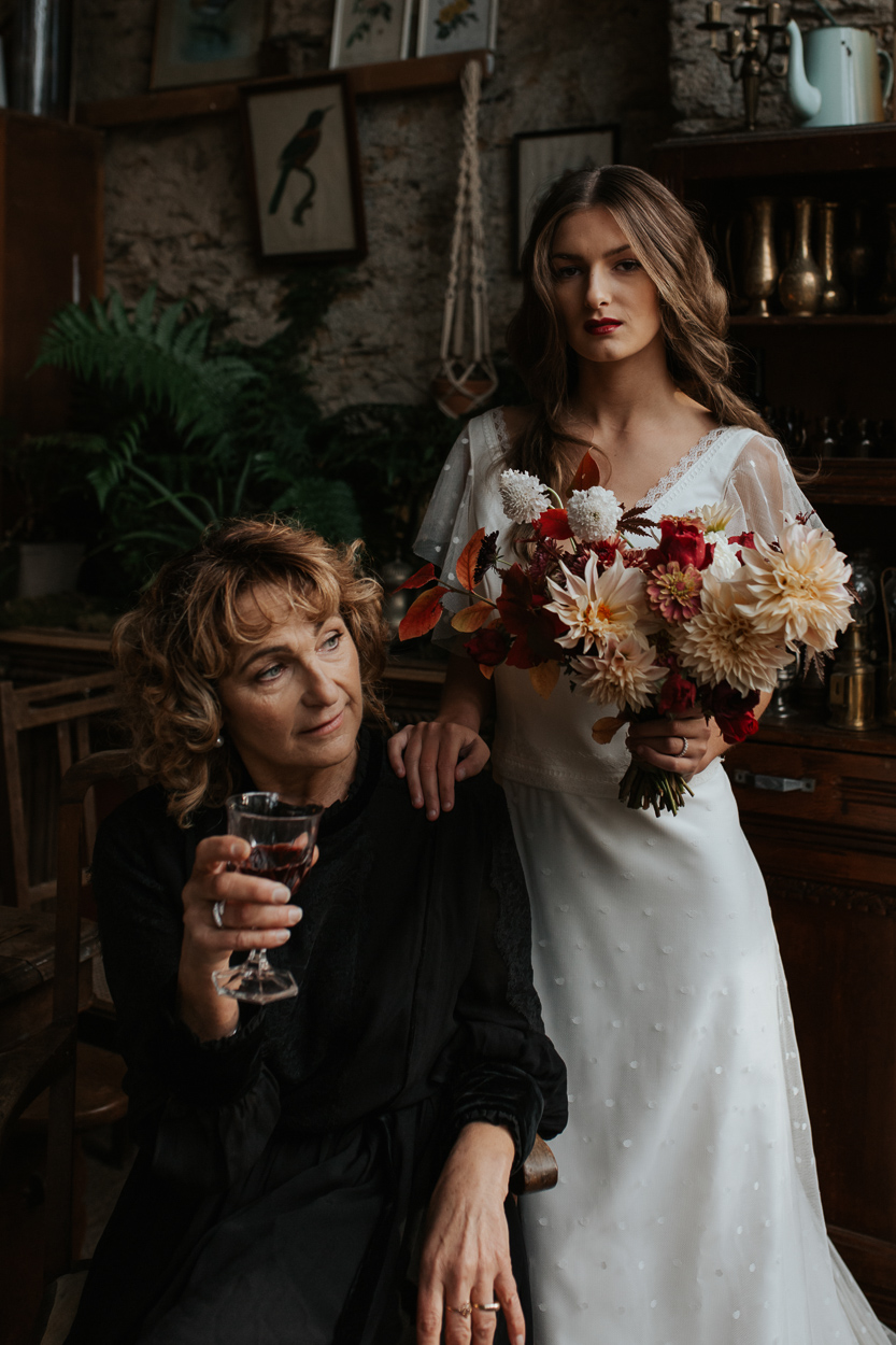 portrait famille mariage noel albe editions robes Création Bochet Asos fleurs Freya Joy Garden Flowers