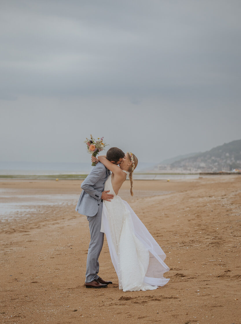 séance couple plage cabourg