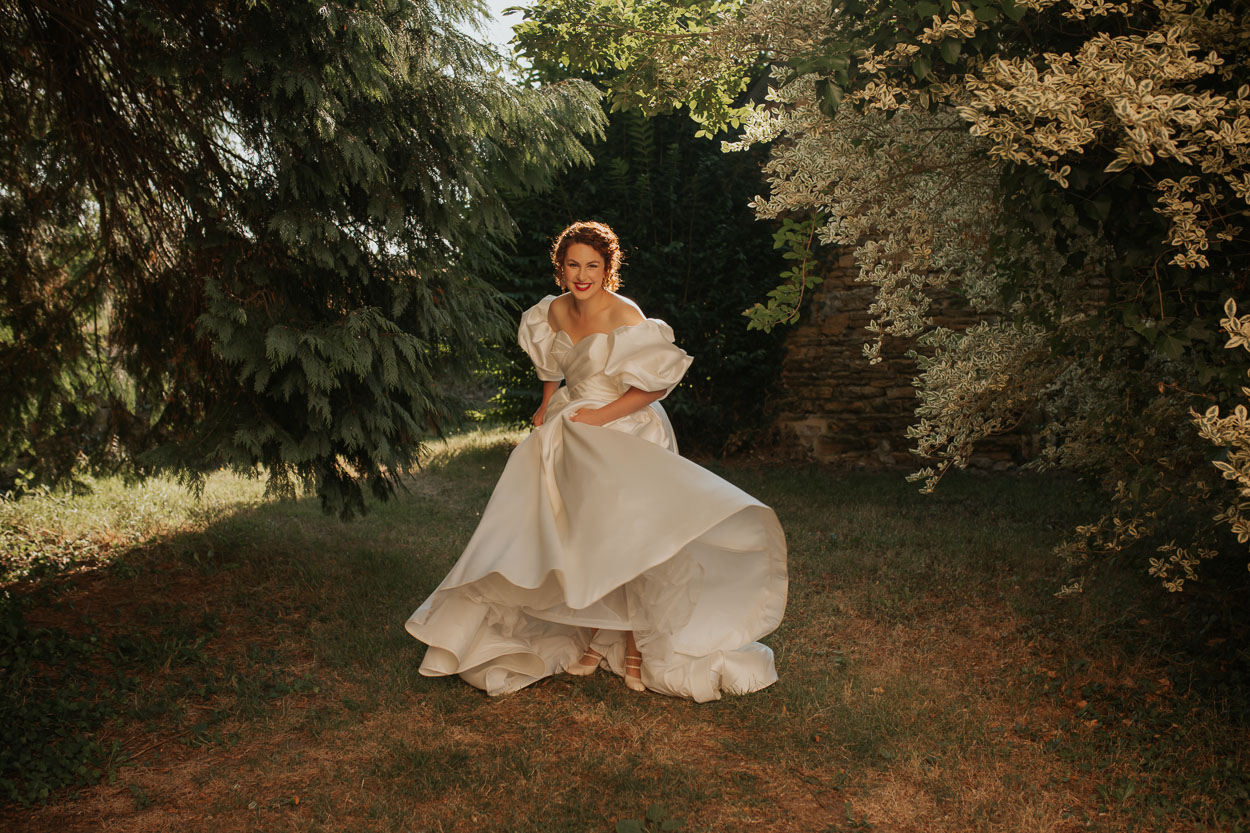 portrait mariée chivré inspiration renaissance italienne robe pronovias